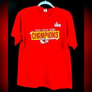 Kansas City Chiefs Shirt Men’s Large Red Super Bowl LVII‎ Harrah’s Casino